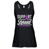 Support Squad Lupus Warrior Supporter Lupus Awareness Ladies Essential Flowy Tank