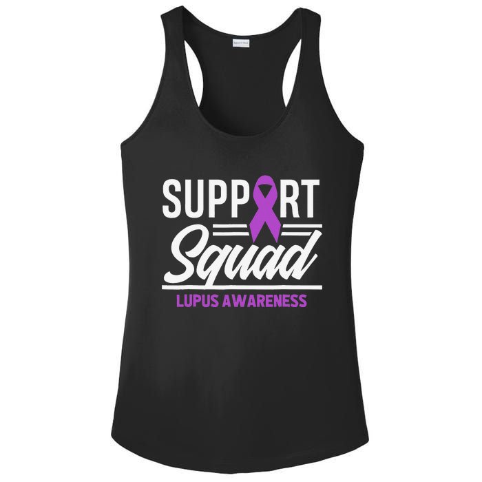 Support Squad Lupus Warrior Supporter Lupus Awareness Ladies PosiCharge Competitor Racerback Tank