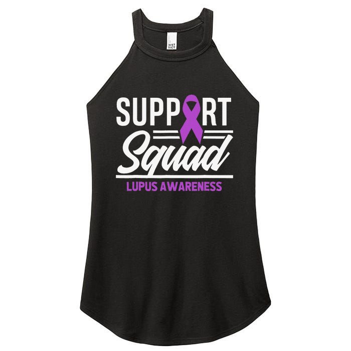 Support Squad Lupus Warrior Supporter Lupus Awareness Women's Perfect Tri Rocker Tank