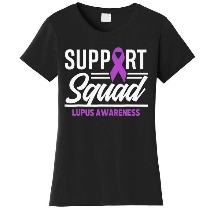 Support Squad Lupus Warrior Supporter Lupus Awareness Women's T-Shirt