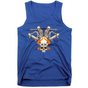 Skateboarding Skeletons Lover Skater Skate Fan Funny Gift Tank Top