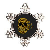 Sunflower Skull Lazy Halloween Costume Cute Skeleton Metallic Star Ornament