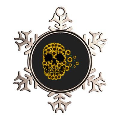 Sunflower Skull Lazy Halloween Costume Cute Skeleton Metallic Star Ornament