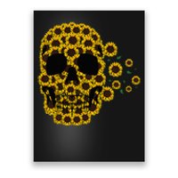 Sunflower Skull Lazy Halloween Costume Cute Skeleton Poster