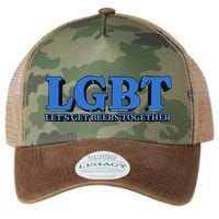 Shithead Steve Lgbt LetS Get Beers Together Legacy Tie Dye Trucker Hat