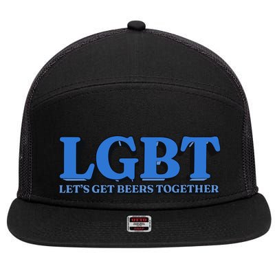 Shithead Steve Lgbt LetS Get Beers Together 7 Panel Mesh Trucker Snapback Hat