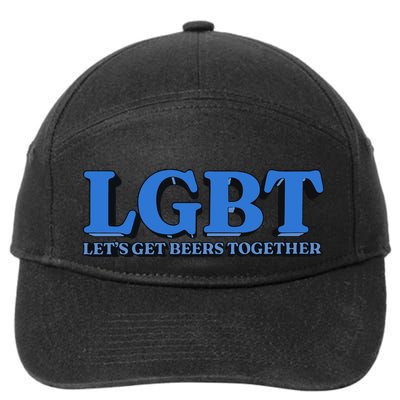 Shithead Steve Lgbt LetS Get Beers Together 7-Panel Snapback Hat