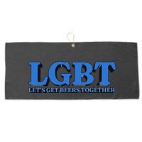 Shithead Steve Lgbt LetS Get Beers Together Large Microfiber Waffle Golf Towel