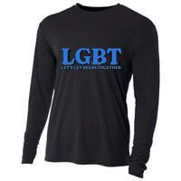 Shithead Steve Lgbt LetS Get Beers Together Cooling Performance Long Sleeve Crew
