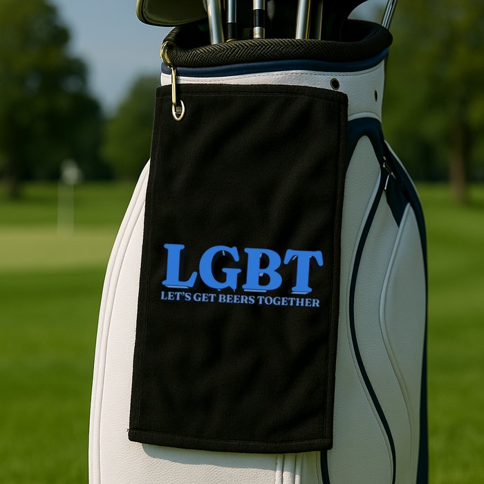 Shithead Steve Lgbt LetS Get Beers Together Golf Towel