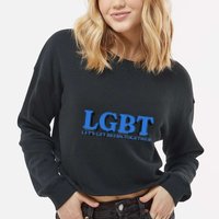 Shithead Steve Lgbt LetS Get Beers Together Cropped Pullover Crew