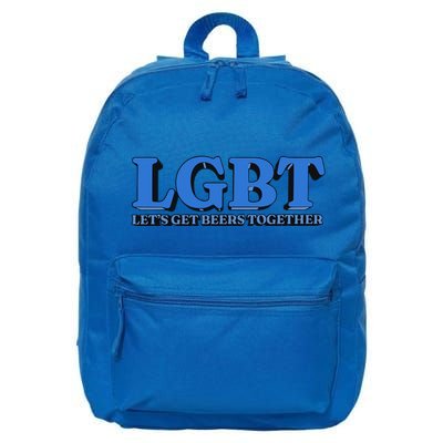 Shithead Steve Lgbt LetS Get Beers Together 16 in Basic Backpack