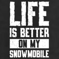 Sled Sports Life Is Better On My Snowmobile Cute Gift Adult Drive Performance Visor