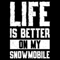 Sled Sports Life Is Better On My Snowmobile Cute Gift Drawstring Bag