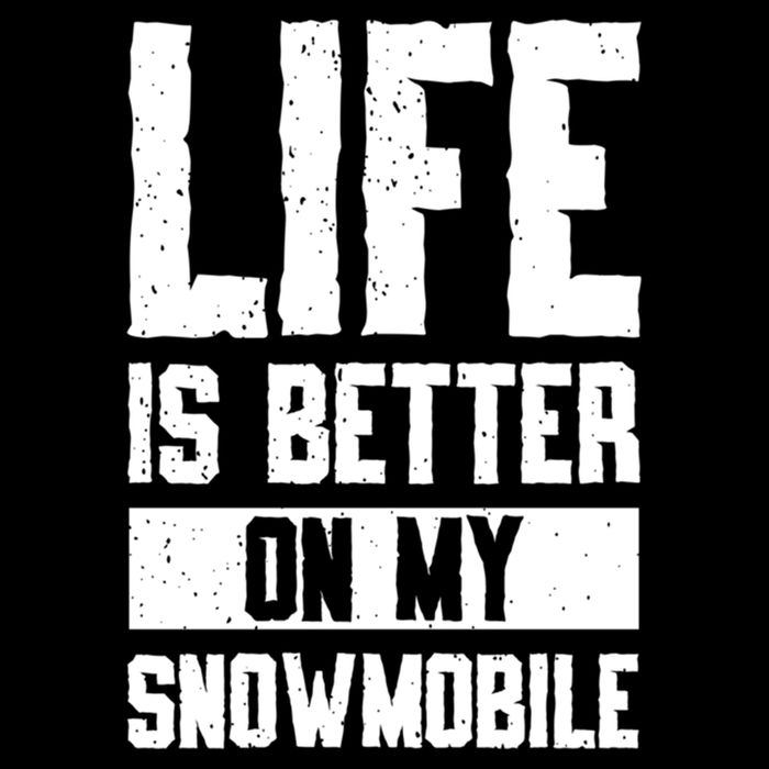 Sled Sports Life Is Better On My Snowmobile Cute Gift Cropped Pullover Crew