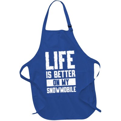Sled Sports Life Is Better On My Snowmobile Cute Gift Apron