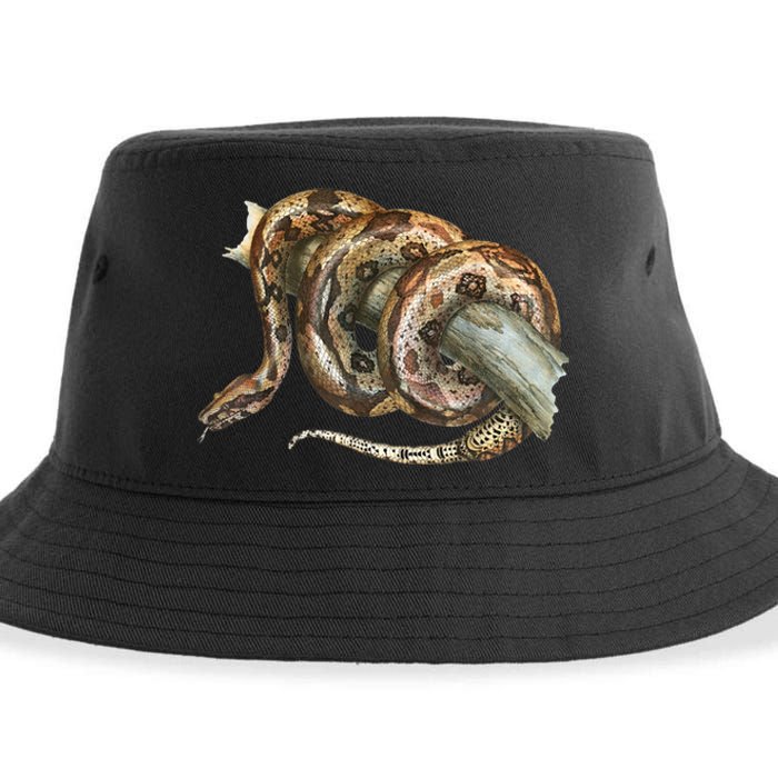 Snake Snake Lover  Men Snake Sustainable Bucket Hat