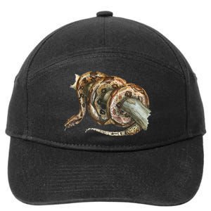 Snake Snake Lover  Men Snake 7-Panel Snapback Hat