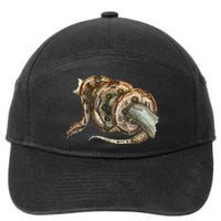 Snake Snake Lover  Men Snake 7-Panel Snapback Hat