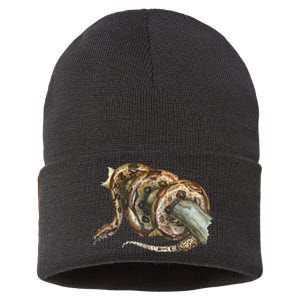 Snake Snake Lover  Men Snake Sustainable Knit Beanie