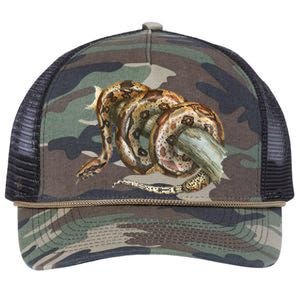 Snake Snake Lover  Men Snake Retro Rope Trucker Hat Cap