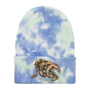 Snake Snake Lover  Men Snake Tie Dye 12in Knit Beanie