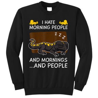 Salamander Sleeping Lizard Amphibian Reptile Zoologist Sweatshirt