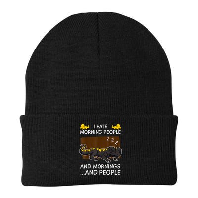 Salamander Sleeping Lizard Amphibian Reptile Zoologist Knit Cap Winter Beanie