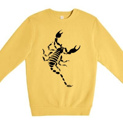 Scorpion Scorpions Lover Gift Scorpio Zodiac Cool Gift Premium Crewneck Sweatshirt