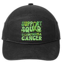 Support Squad Lymphoma Cancer Awareness Green Ribbon 7-Panel Snapback Hat