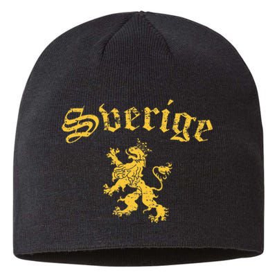 Sverige Sweden Lion Symbol Swedish Pride Sustainable Beanie