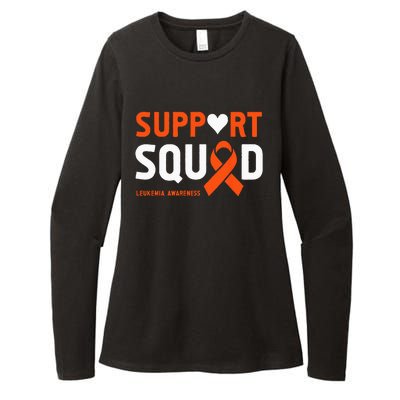 Support Squad Leukemia Awareness (1) Womens CVC Long Sleeve Shirt