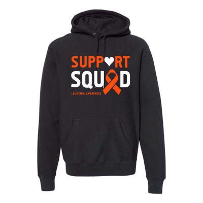 Support Squad Leukemia Awareness (1) Premium Hoodie