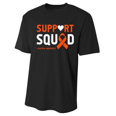 Support Squad Leukemia Awareness (1) Performance Sprint T-Shirt