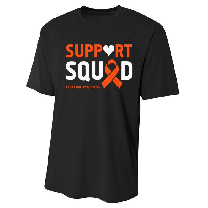 Support Squad Leukemia Awareness (1) Performance Sprint T-Shirt