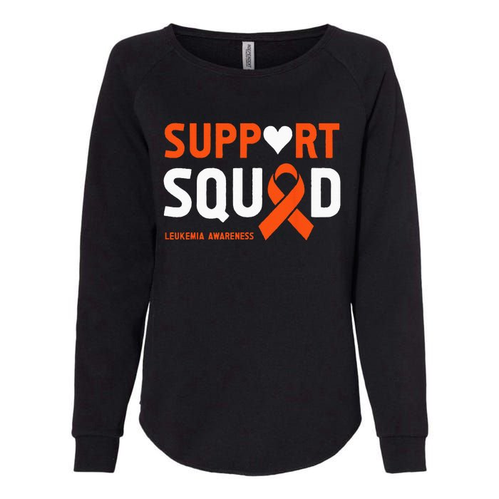 Support Squad Leukemia Awareness (1) Womens California Wash Sweatshirt