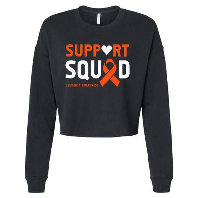 Support Squad Leukemia Awareness (1) Cropped Pullover Crew