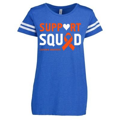 Support Squad Leukemia Awareness (1) Enza Ladies Jersey Football T-Shirt