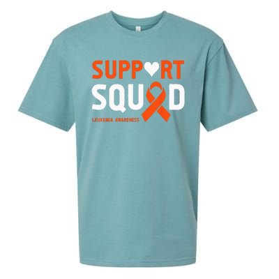 Support Squad Leukemia Awareness (1) Sueded Cloud Jersey T-Shirt