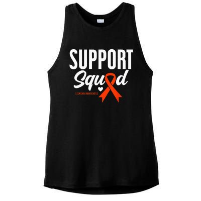 Support Squad Leukemia Awareness Ladies PosiCharge Tri-Blend Wicking Tank