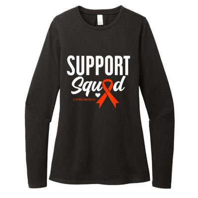 Support Squad Leukemia Awareness Womens CVC Long Sleeve Shirt