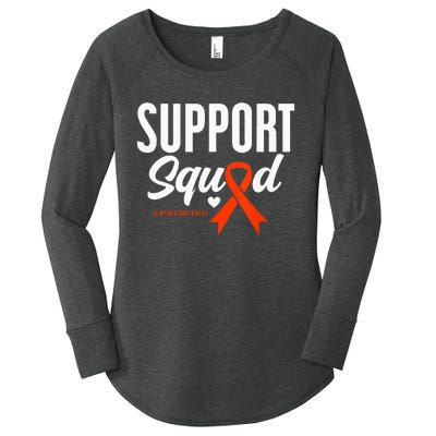 Support Squad Leukemia Awareness Women's Perfect Tri Tunic Long Sleeve Shirt