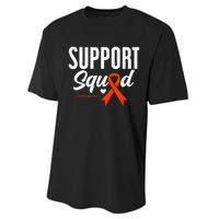 Support Squad Leukemia Awareness Performance Sprint T-Shirt