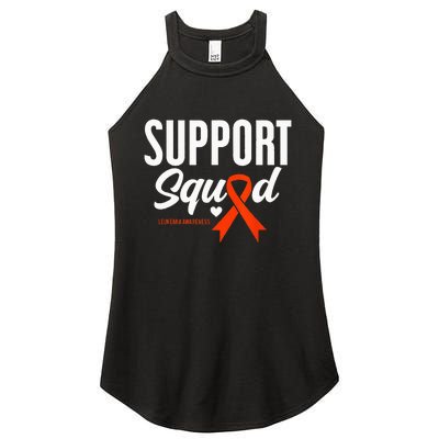 Support Squad Leukemia Awareness Women's Perfect Tri Rocker Tank