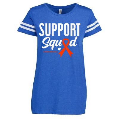 Support Squad Leukemia Awareness Enza Ladies Jersey Football T-Shirt