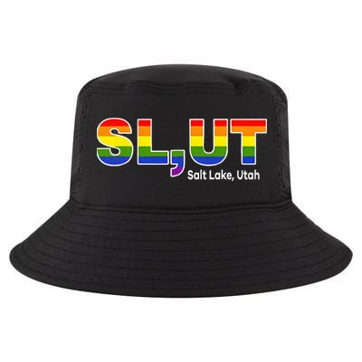 SlUt Salt Lake Utah Lgbtq Pride Funny Sarcasm Saying Cool Comfort Performance Bucket Hat