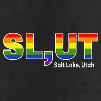 SlUt Salt Lake Utah Lgbtq Pride Funny Sarcasm Saying 7 Panel Mesh Trucker Snapback Hat