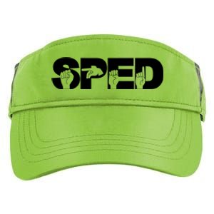 Sped Sign Language Gift Special Education Teacher Great Gift Adult Drive Performance Visor