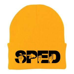 Sped Sign Language Gift Special Education Teacher Great Gift Knit Cap Winter Beanie