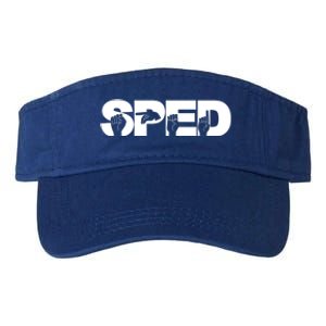 Sped Sign Language Gift Special Education Teacher Great Gift Valucap Bio-Washed Visor